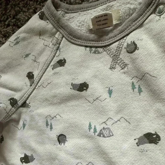 Peek Essentials Lilac Blue Bison Cozy 18-24 months - Picture 2 of 3